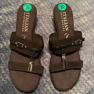 Navy Italian Shoemakers Sandal
